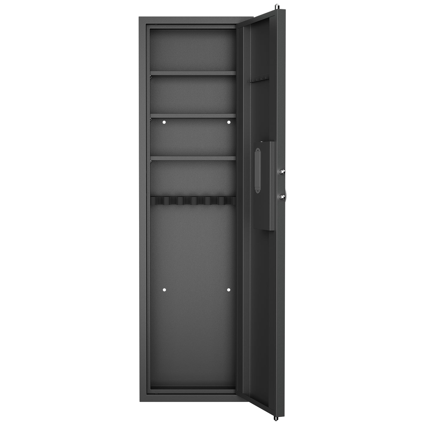 53" Tall Wall Safe, Hidden Wall Safes Between the Studs for Home Shotguns and Pistols, Wall Safes With Removable Shelf and Ammo Storage Shelf, Large Wall Long Safe for Money Documents Valuables