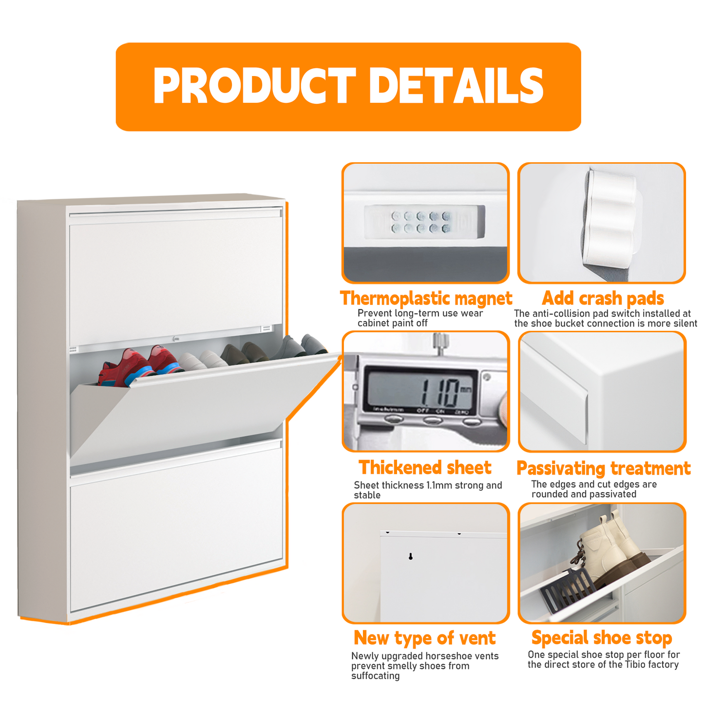 Wholesale 3 Drawer Metal Shoe Cabinet Cupboard Steel Shoe Rack Narrow Shoe Locker Storage Cabinet For Home Hallway