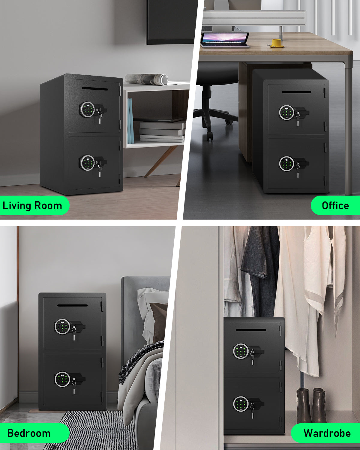 KAV-KM-50 ,5.0 Cu ft Extra Large Home Safe Box Fireproof Waterproof,