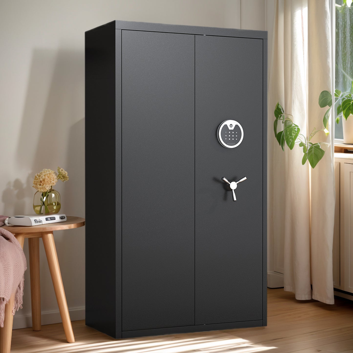OME AKG3-132D 30-40 Large Gun Safe for Pistol, Unassembled Gun Safe with LCD Keypad and Adjustable Shlef