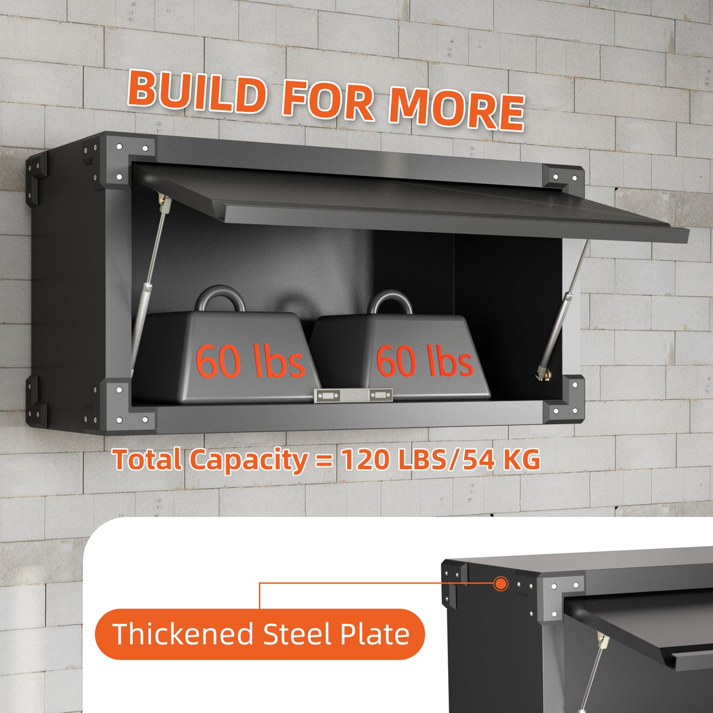 Metal Wall Storage Cabinet with Up-Flip Door, Small Wall-Mounted Storage Cabinet for Kitchen, Garage, Office, Black, Assembly Required