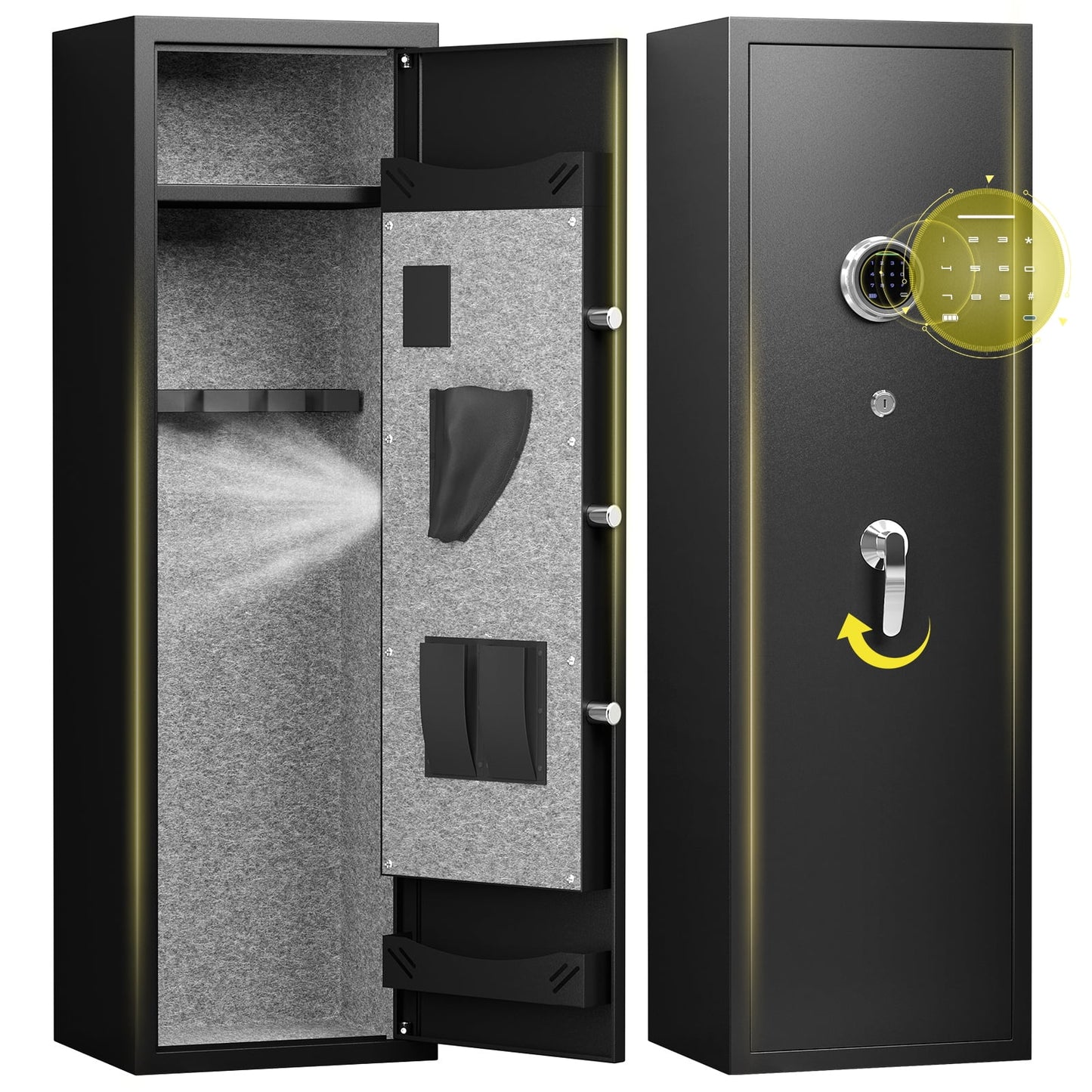YT-3-5 Gun Safe - Gun Cabinet with Backlit Digital Keypad