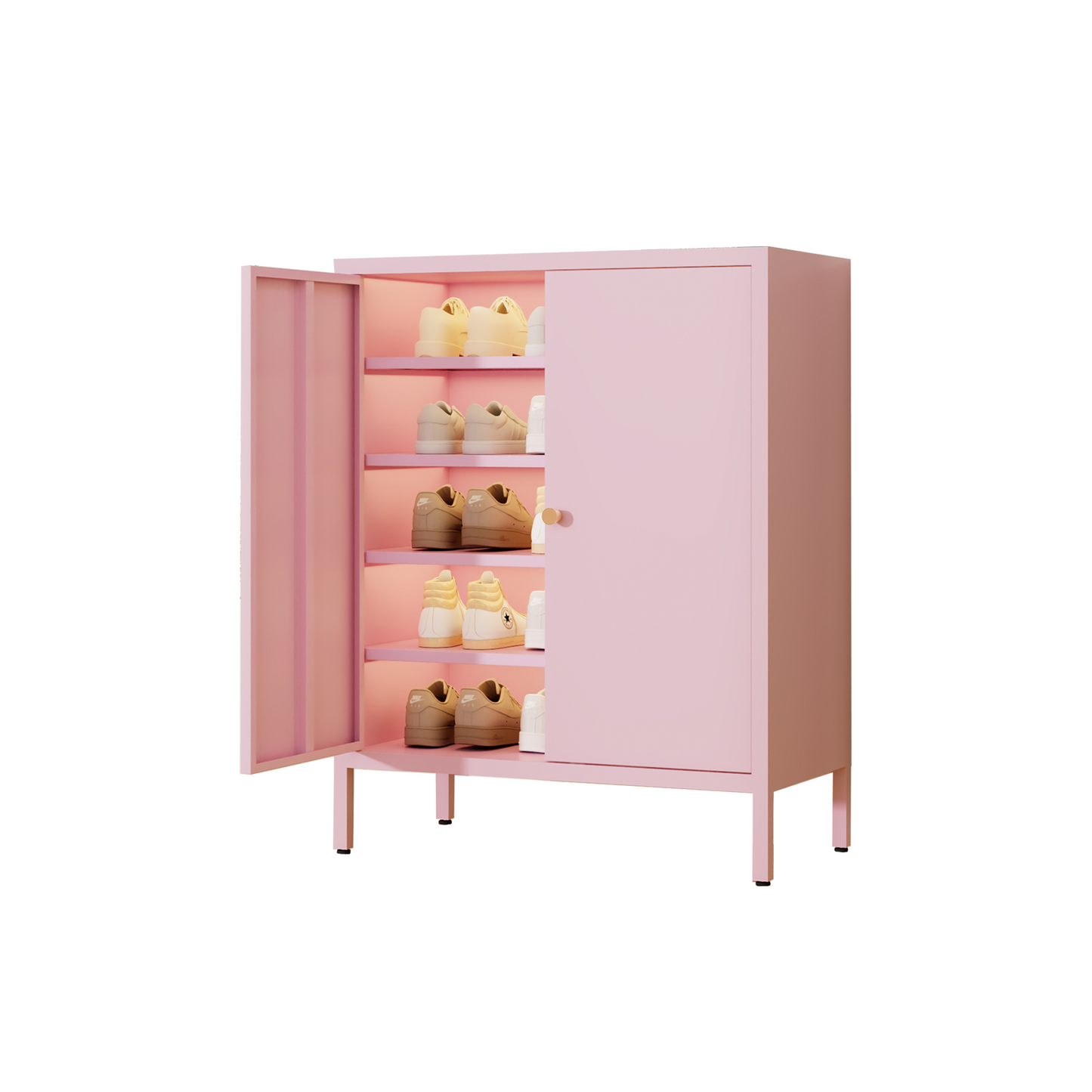 Services Steel Cabinet Kitchen Dining Room Sideboard Kitchen Tablewares Storage Cupboard With 3 Layers And Drawer Multiple colors to choose from