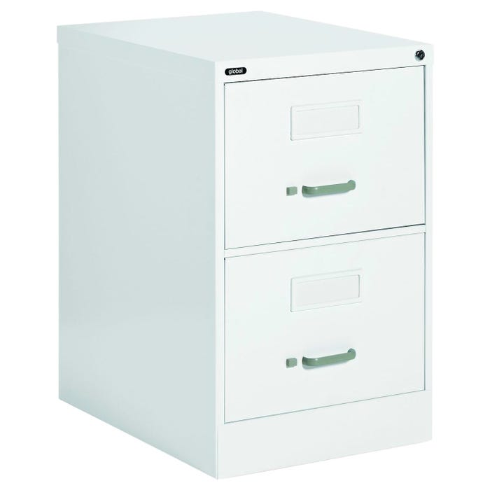 Global Industries 2500 Series Legal 2-Drawer Vertical File Cabinet, Lock