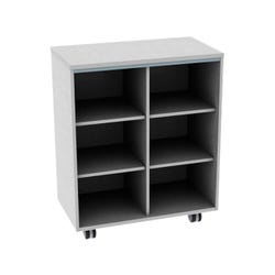 Fleetwood Designer 2.0 Cabinet, Six Cubbies, No Door, Laminate Back