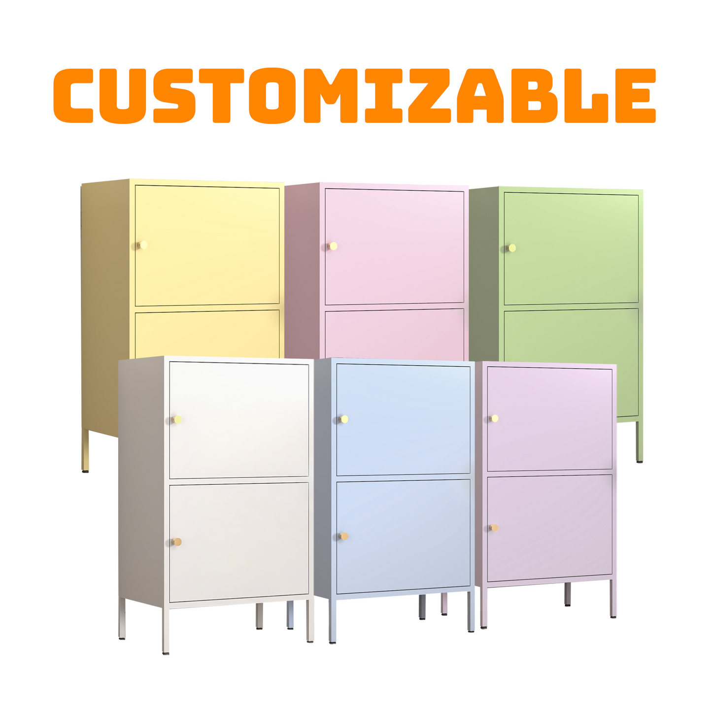 Living Room Metal Storage Cabinet For Kitchen Dining Room Steel Cupboard Kitchen Modern Storage Cabinet With 2 Layer And Drawer Various colors to choose from