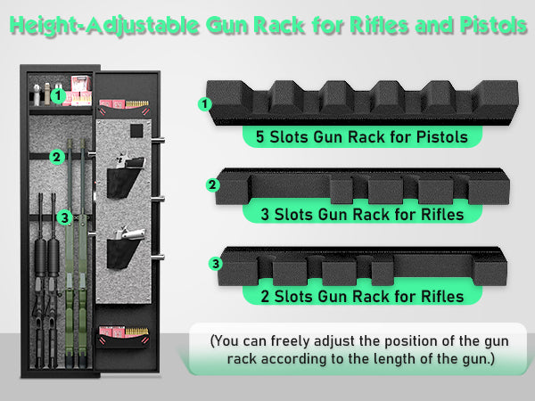 KAV-XB-GKL-145W,Gun Safe Digital Quick Access 5 Gun Safe