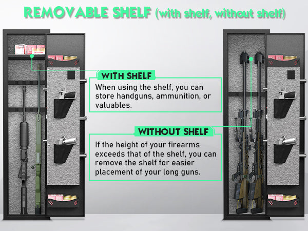 KAV-XB-GKL-145W,Gun Safe Digital Quick Access 5 Gun Safe