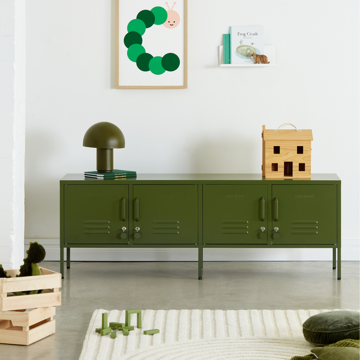 Metal Storage Cabinet Adjustable Shelf Storage Cabinet Laundry Room or Utility Room Storage Cabinet 2 Tiers Large Space for Books Clothes