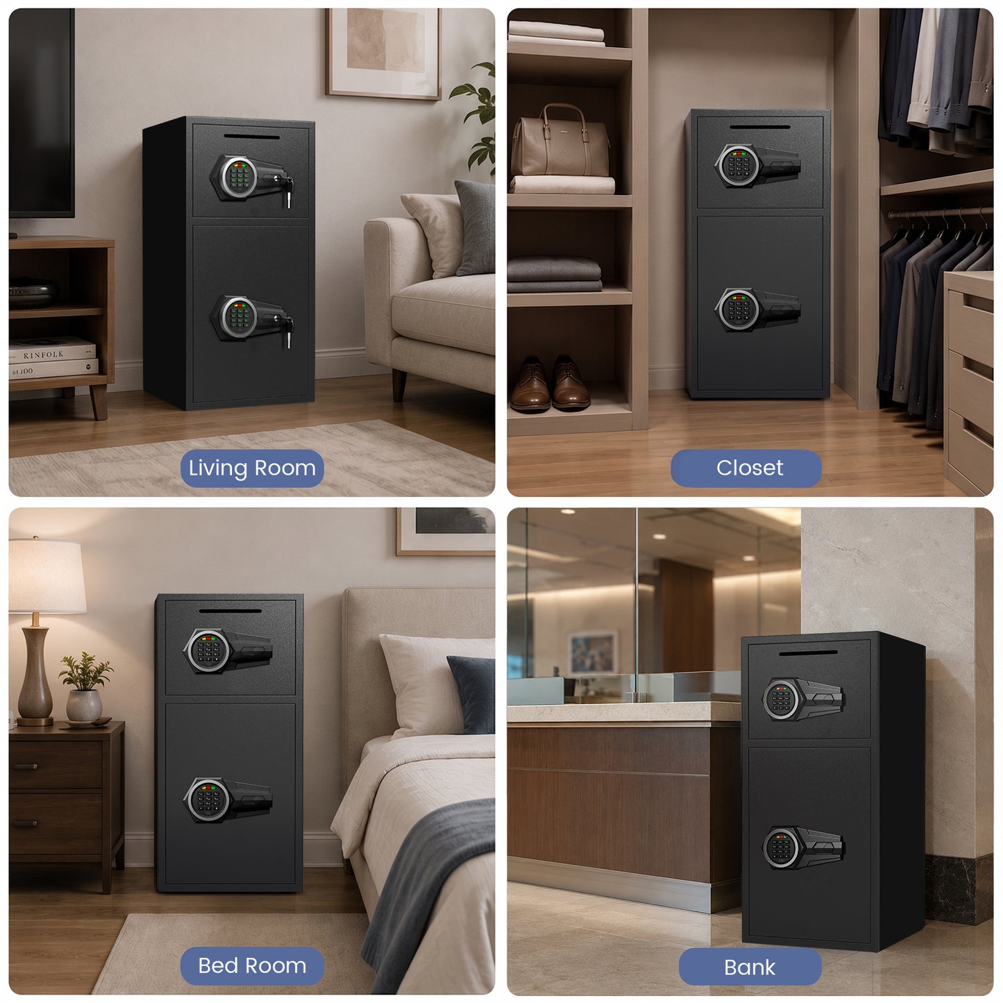 KAV KM-75 6.5 Cu ft Extra Large Home Safe Box Fireproof