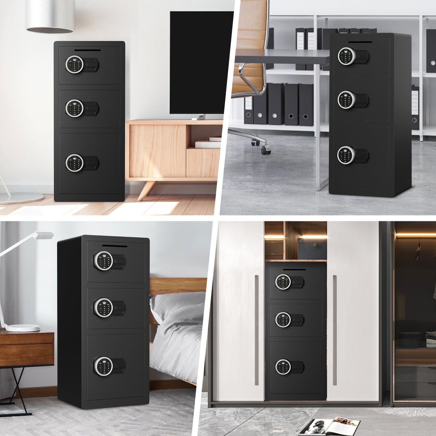 BM-KM-90 Home Safe for Documents, Cash, Jewelry & Valuables