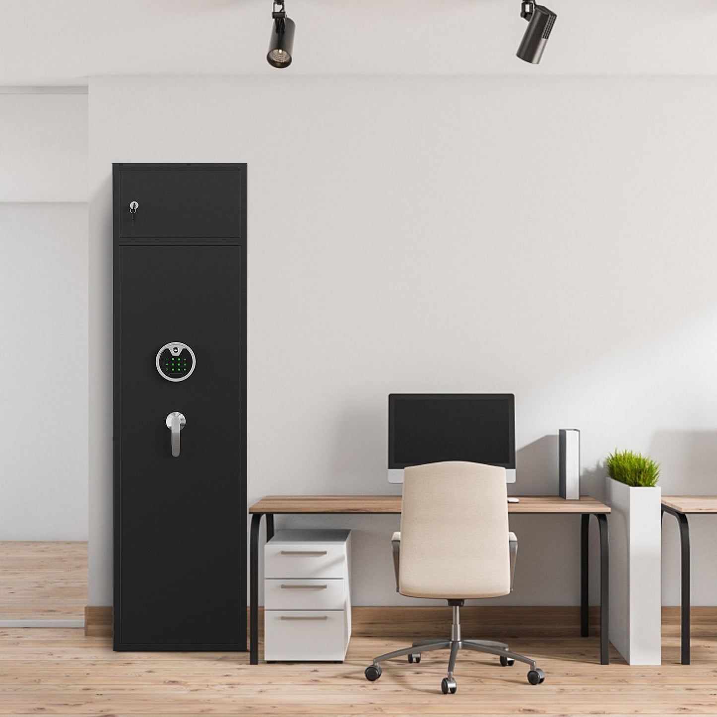 OME G3-145DB Gun Safe, 5-7 Digital Gun Safe with Separate Lock Box, Large Gun Storage with Pistol Bag & Metal Storage Box