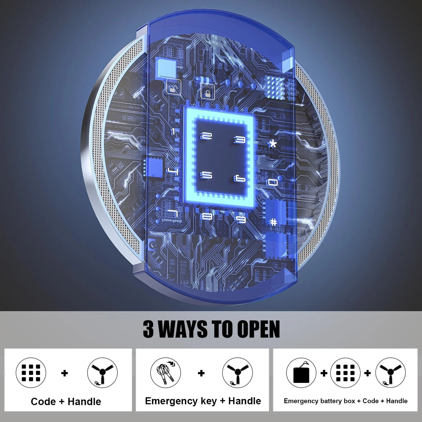 BM 57" Digital Keypad Gun Safe, Long Gun Safe for Home guns and Pistols, Quick Access 5 Fireproof Gun Safe with Mute Function, Gun Safe with LED Light, for Guns Shotguns Pistols
