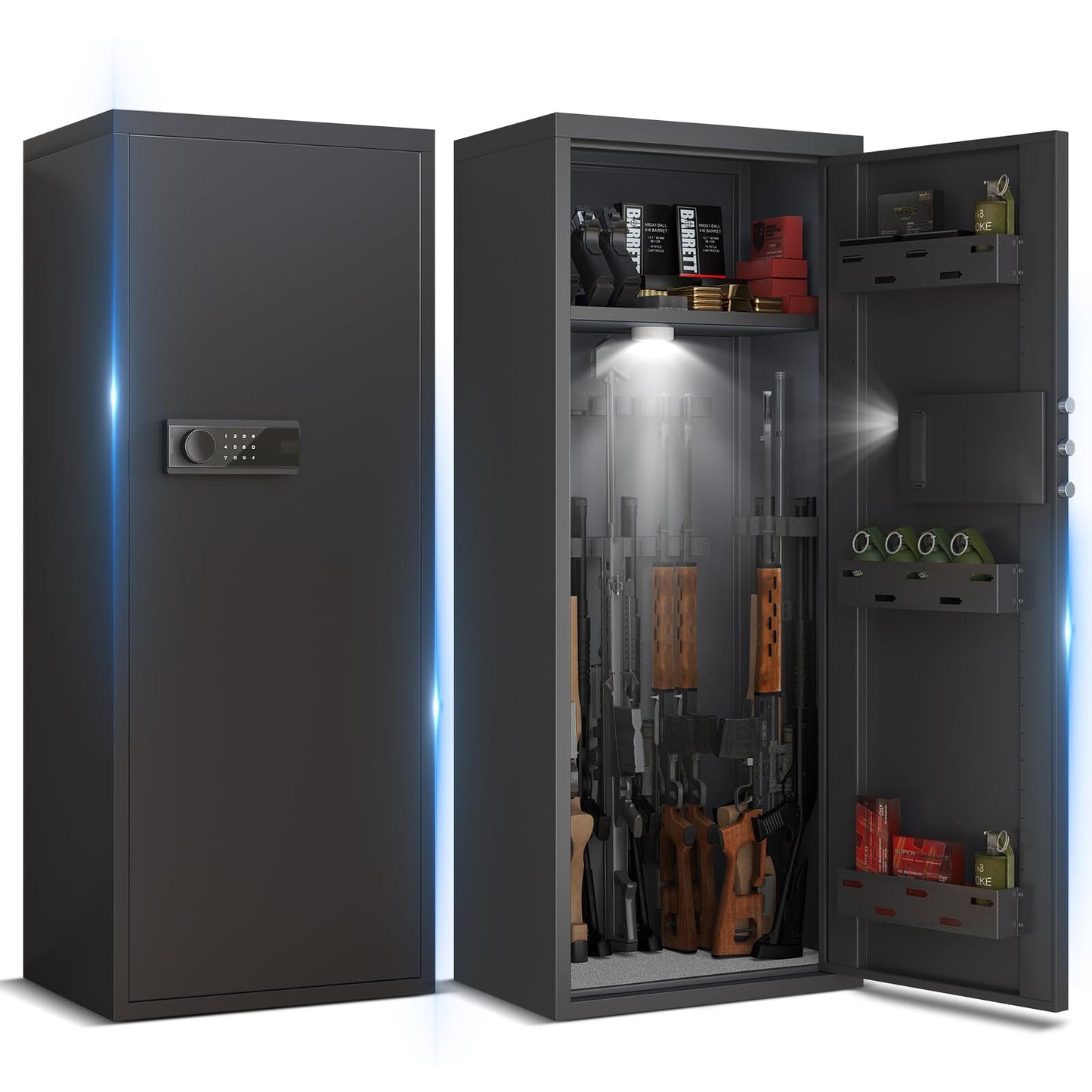 KAV- 10-12 Unassembled Gun Safe with LCD Screen and Silent Mode