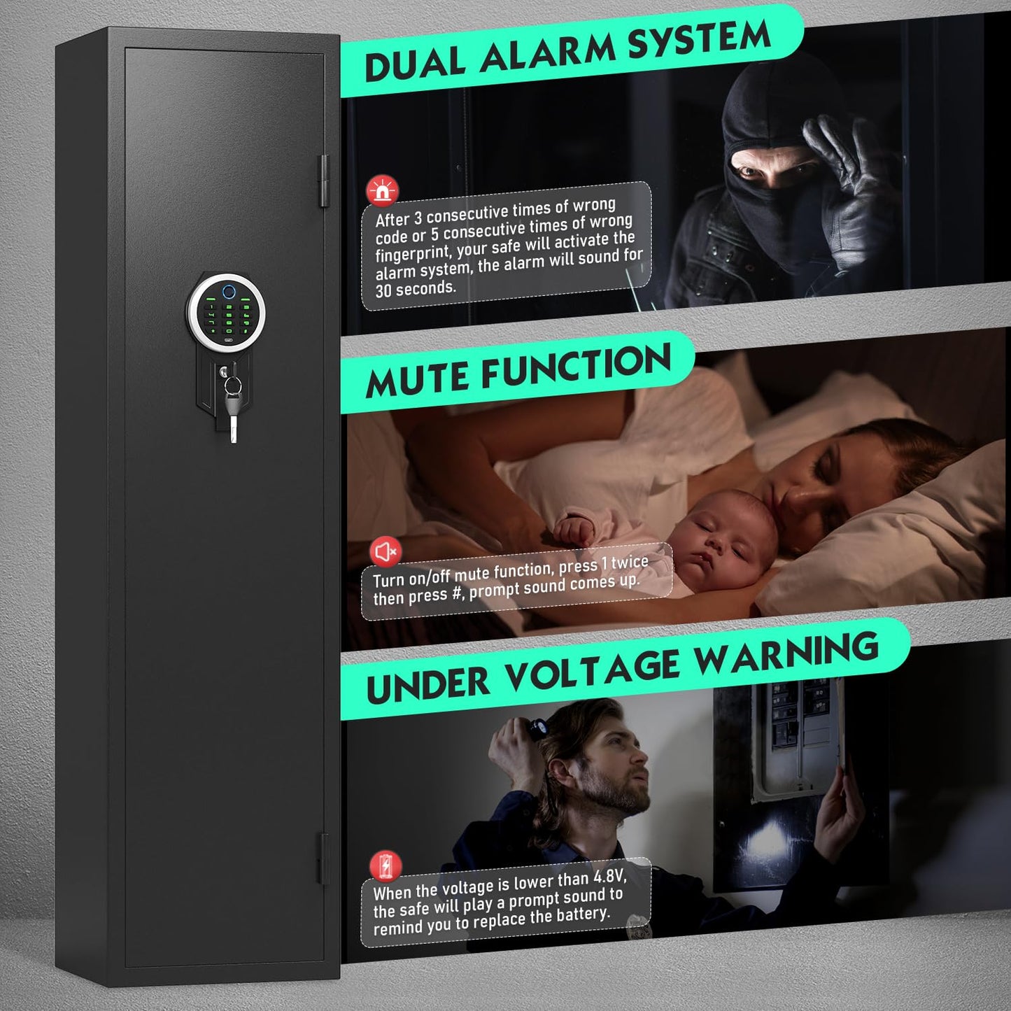 OME-XB-GKM-145W 5-6 Rifle Gun Safe