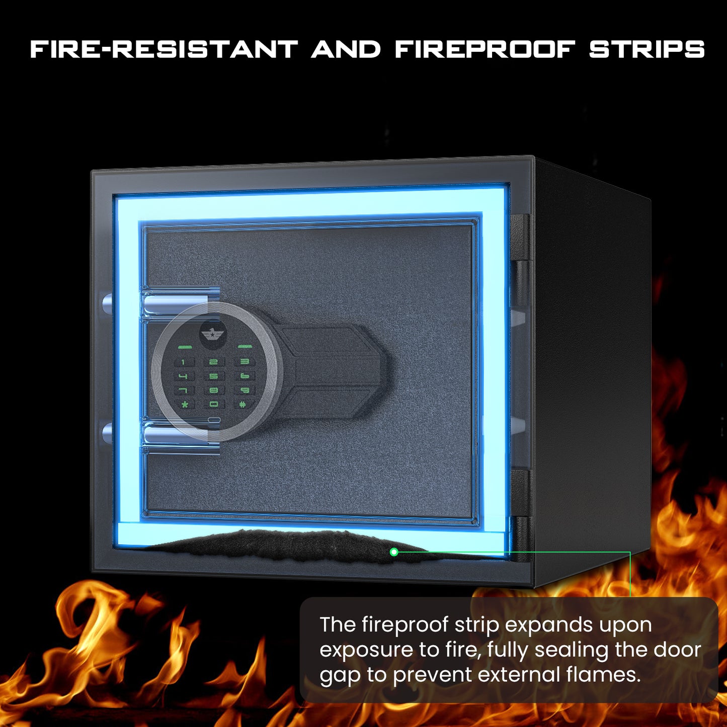 XB-KFS-30 š„š„š„Kavey 1.2 Cub Fireproof Safe Box