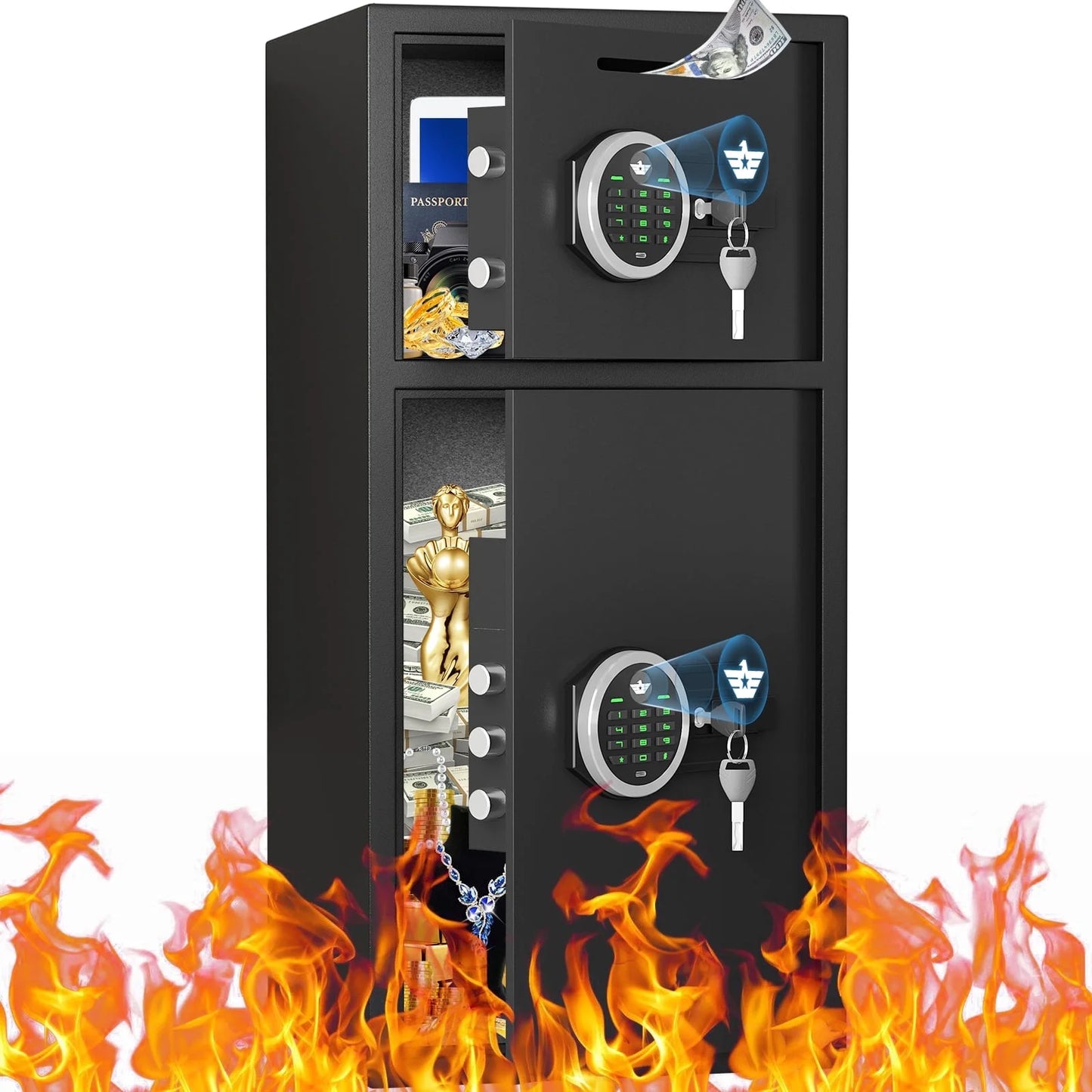 KAV-6.5 Cu ft Extra Large Home Safe Box Fireproof