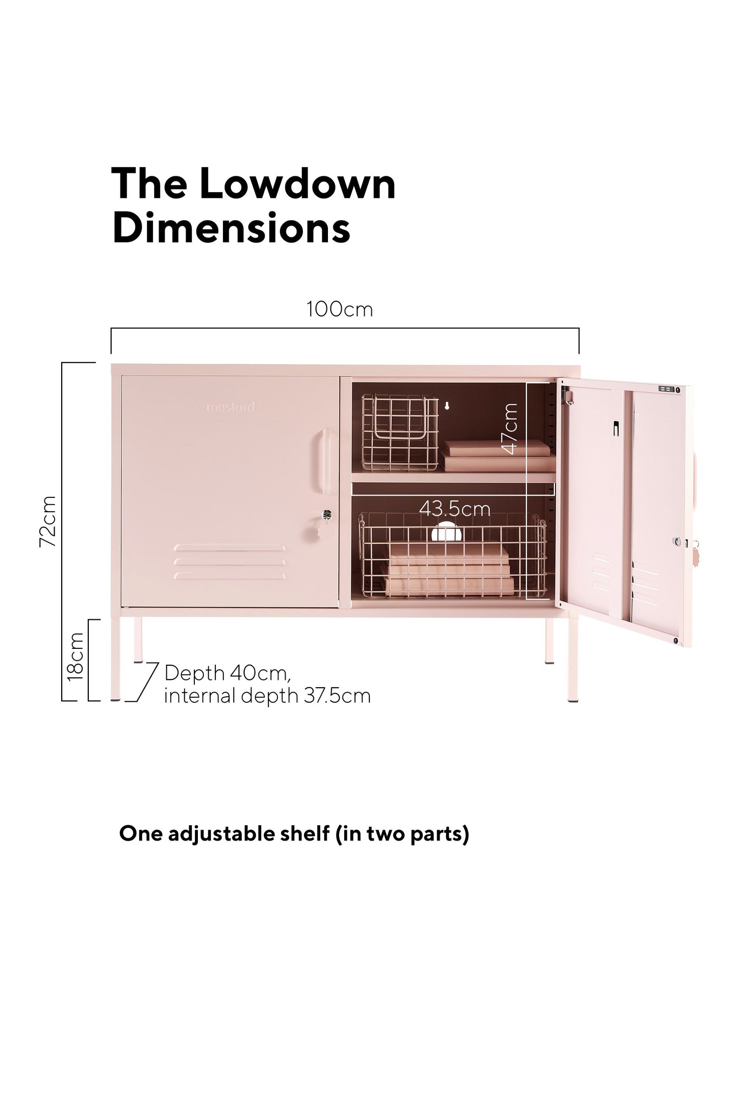 Shadwick 2 Door Wide Metal Locker Accent Storage Cabinet,Available in a variety of colors