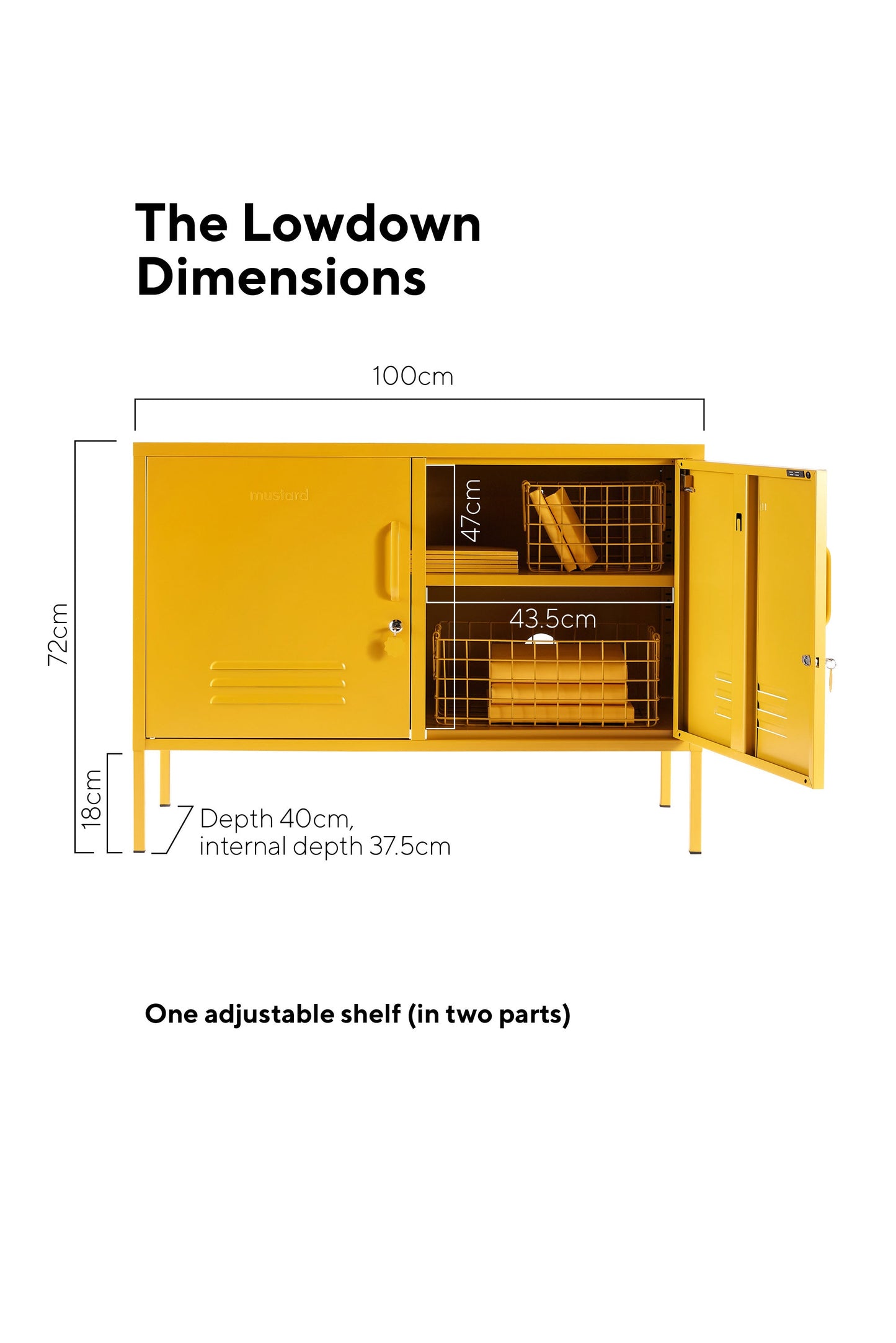 Shadwick 2 Door Wide Metal Locker Accent Storage Cabinet,Available in a variety of colors