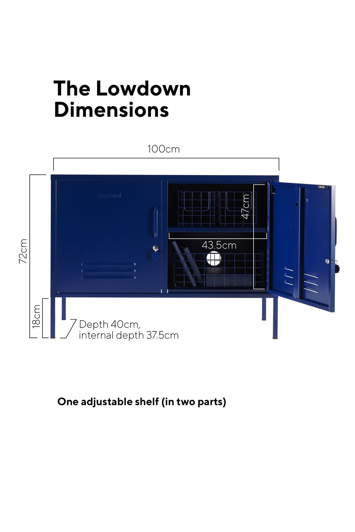 Shadwick 2 Door Wide Metal Locker Accent Storage Cabinet,Available in a variety of colors