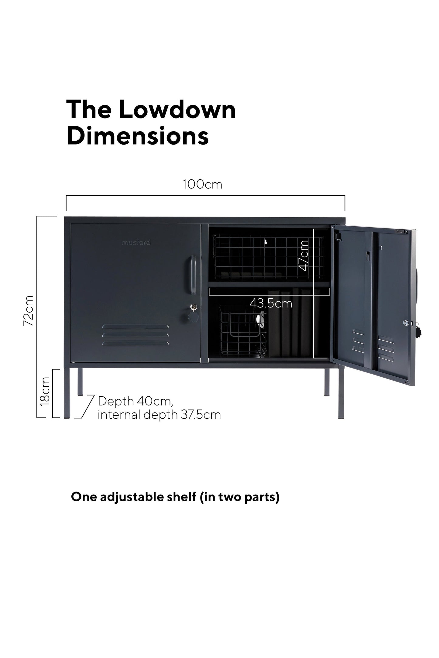 Shadwick 2 Door Wide Metal Locker Accent Storage Cabinet,Available in a variety of colors