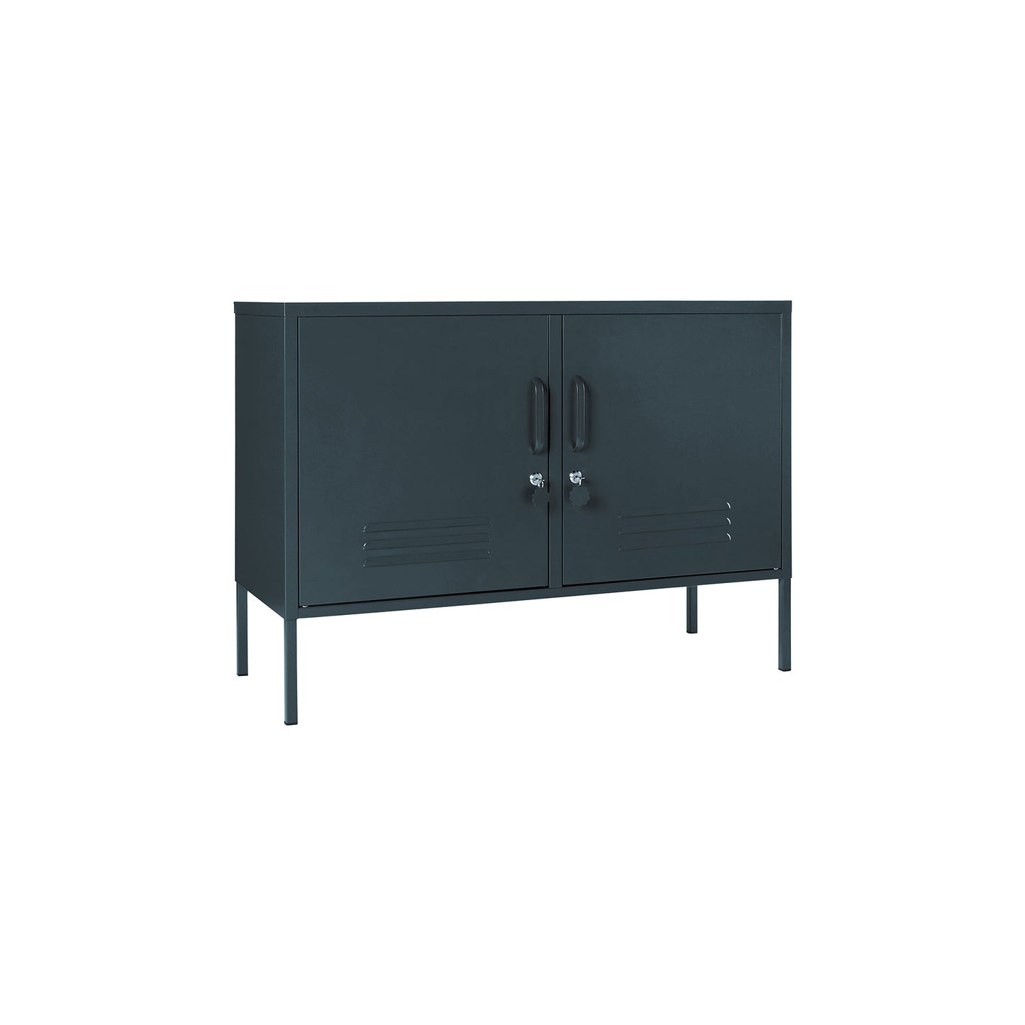 Shadwick 2 Door Wide Metal Locker Accent Storage Cabinet,Available in a variety of colors