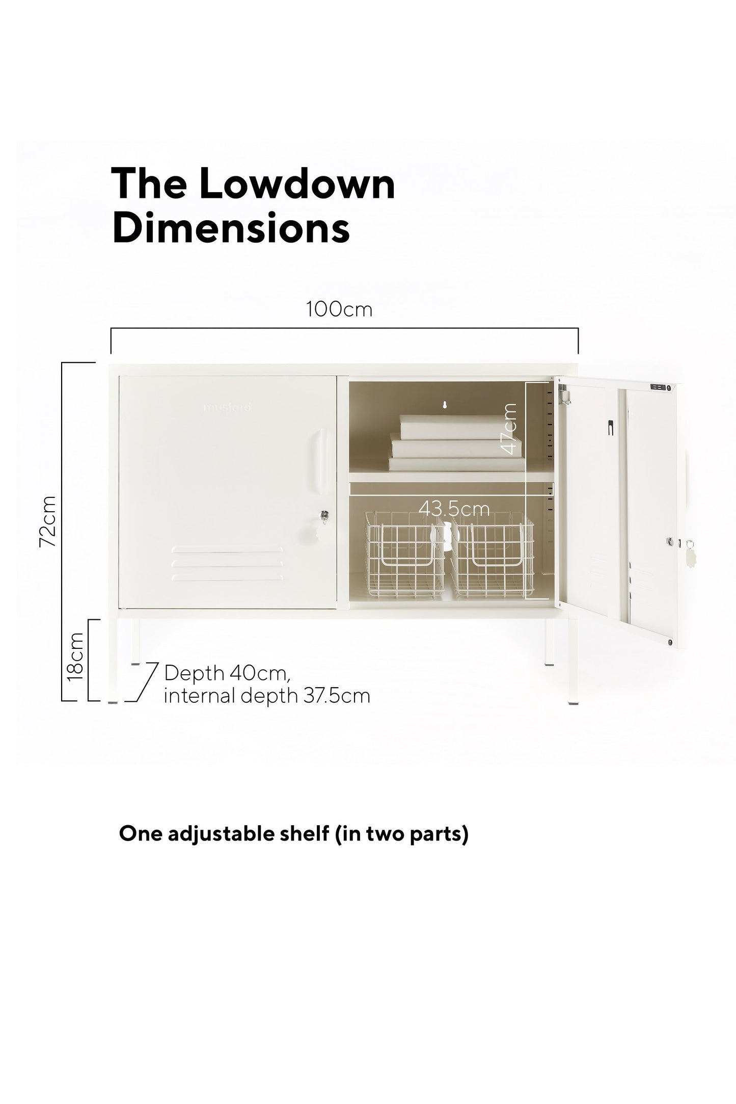 Shadwick 2 Door Wide Metal Locker Accent Storage Cabinet,Available in a variety of colors