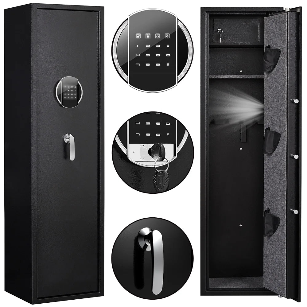 Silkight Large Gun Safe with Silent Mode, Gun Safe for Home