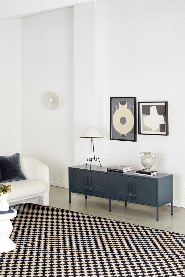 Metal Storage Cabinet Adjustable Shelf Storage Cabinet Laundry Room or Utility Room Storage Cabinet 2 Tiers Large Space for Books Clothes