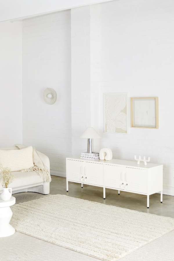 REALROOMS Shadwick 2 Door Wide Metal Locker Accent Storage Cabinet