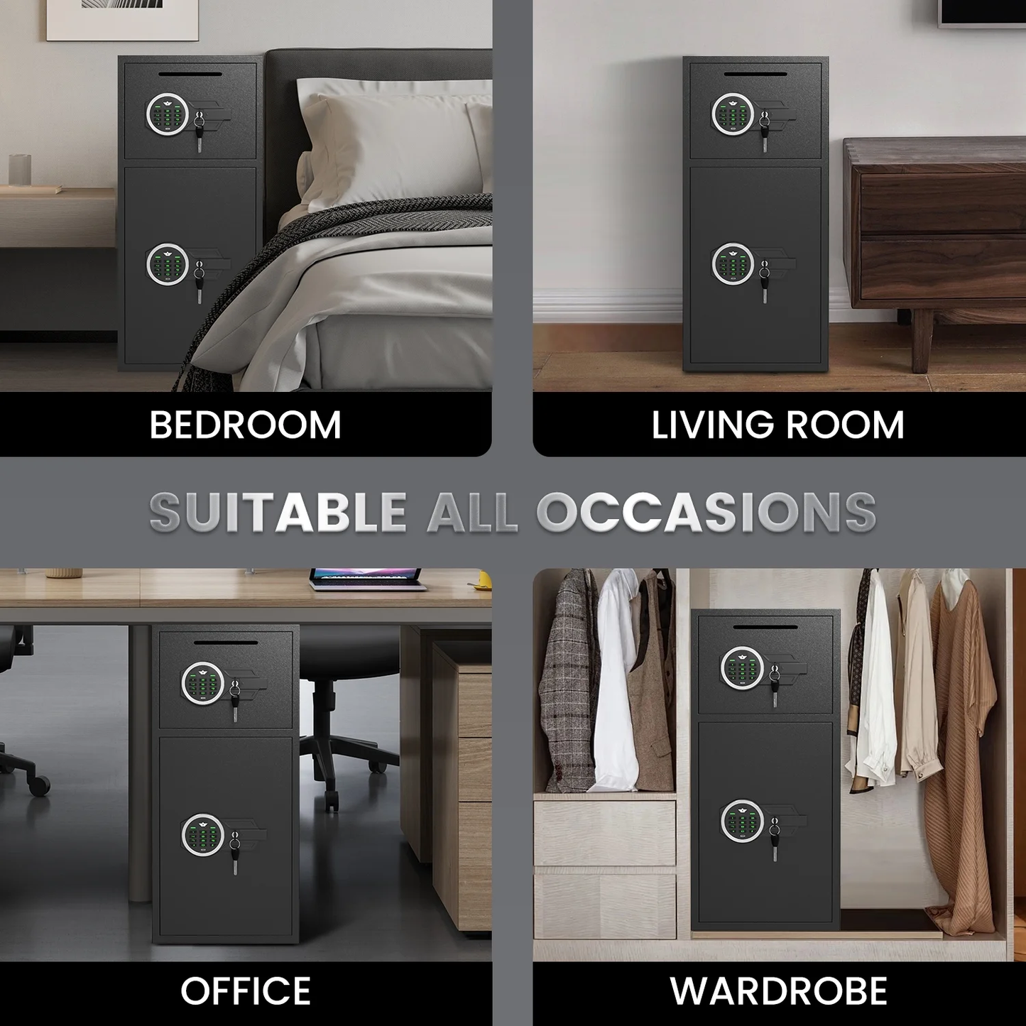 KAV- KM-85 7.0 Cu ft Extra Large Home Safe Box