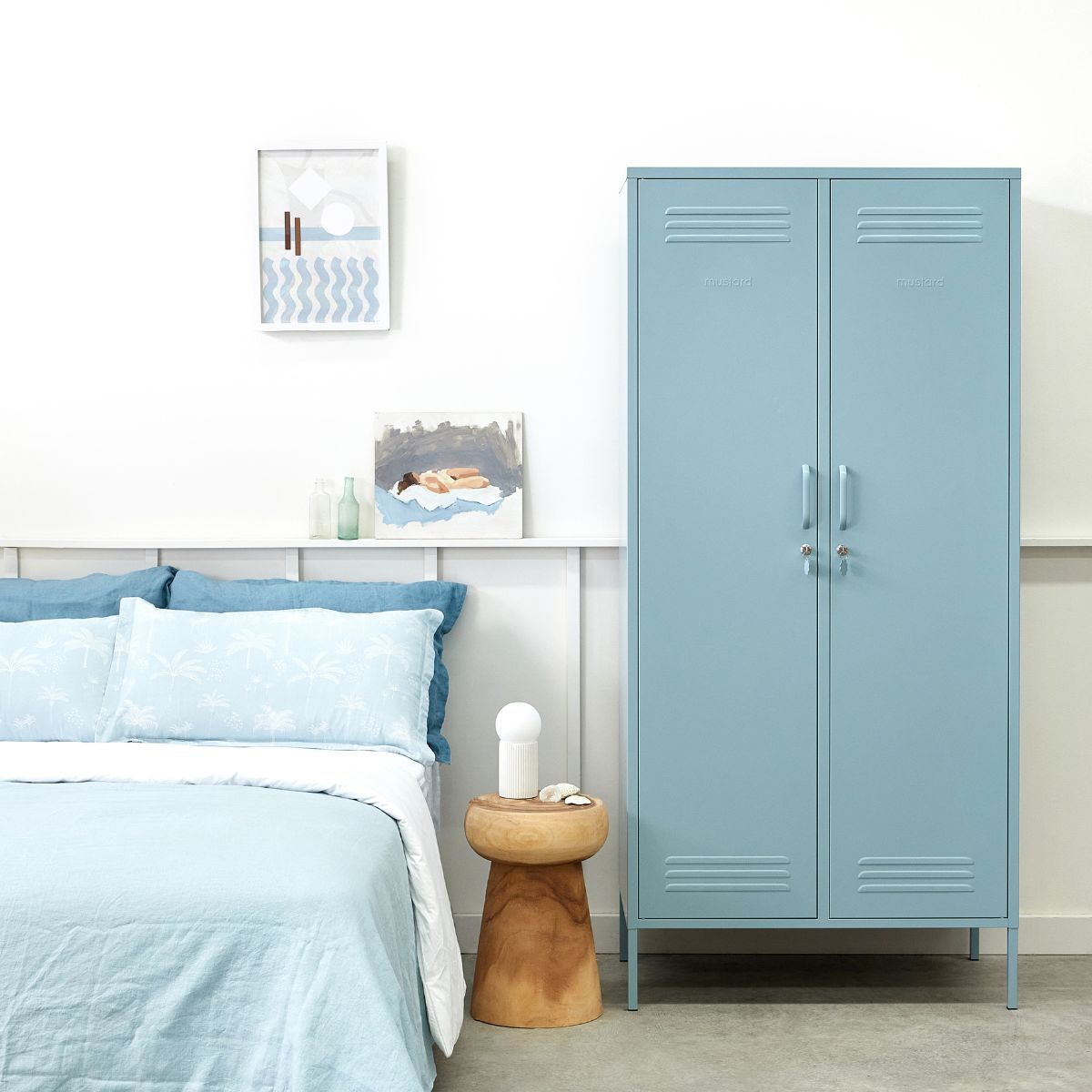 South Shore Crea Metal 2-Door Accent Cabinet, Orange