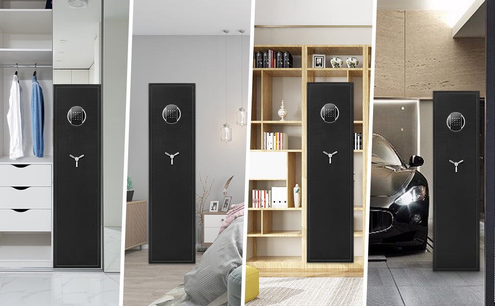 OME-XB-G2-138D Rifle Gun Safe with 3 Adjustable Racks