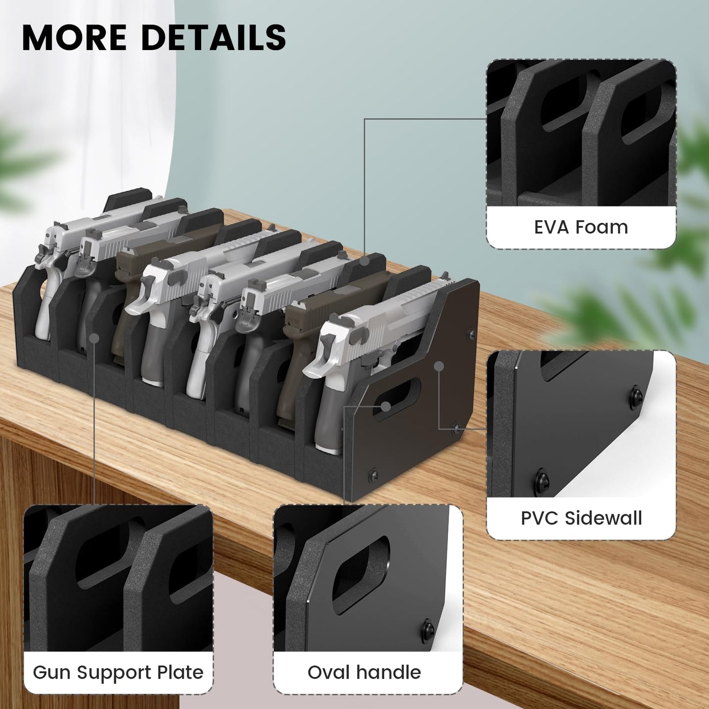 XB-Pistol Rack/8 with Gun Safe Accessories