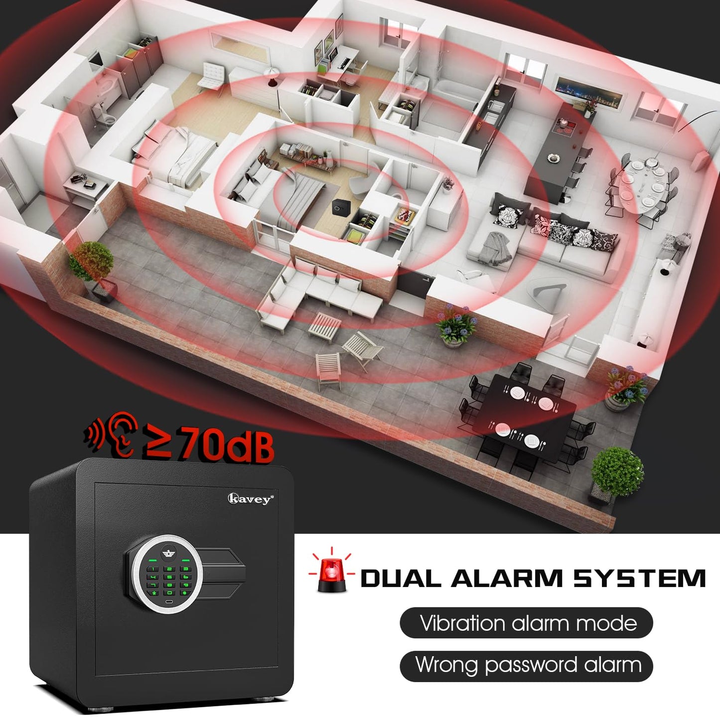 XB-KM-30 /Kavey 1.2 Cub Safe Box