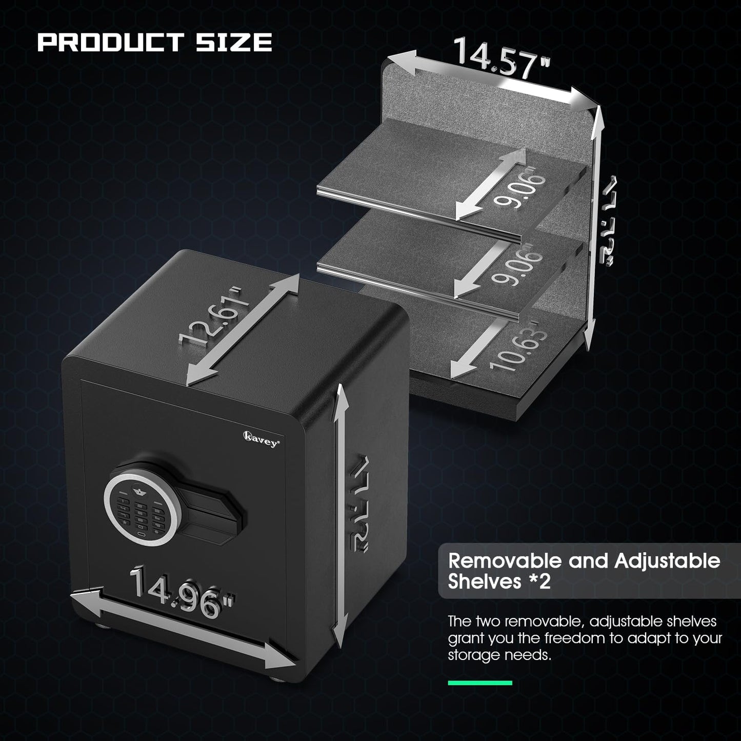 XB-KM-45 /Kavey 2.0 Cub Safe Box, Home Safe