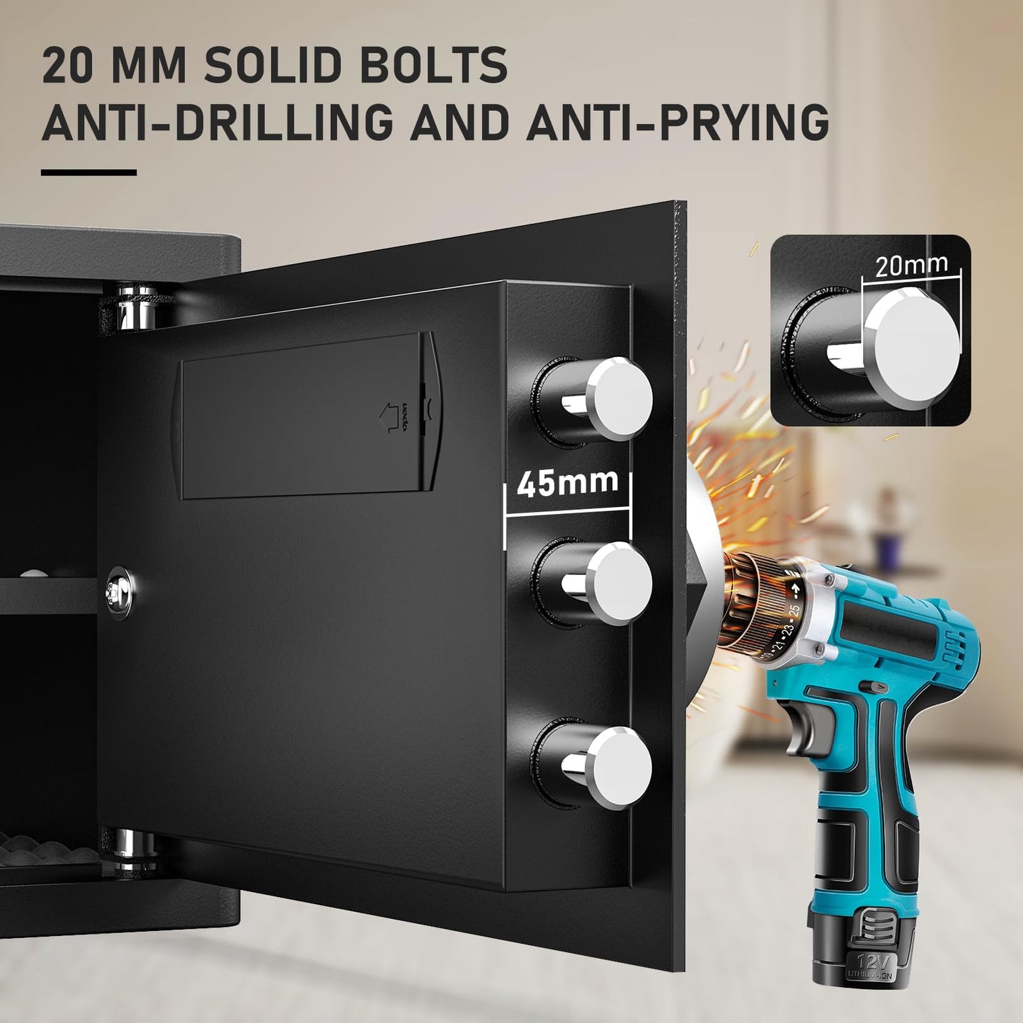 XB-KL-25 /0.8 Cub Home Box with LED Light and Digital Keypad