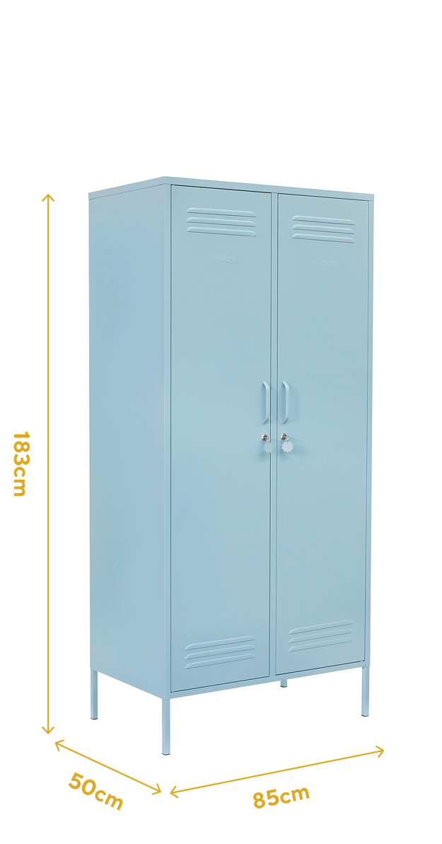 South Shore Crea Metal 2-Door Accent Cabinet, Orange