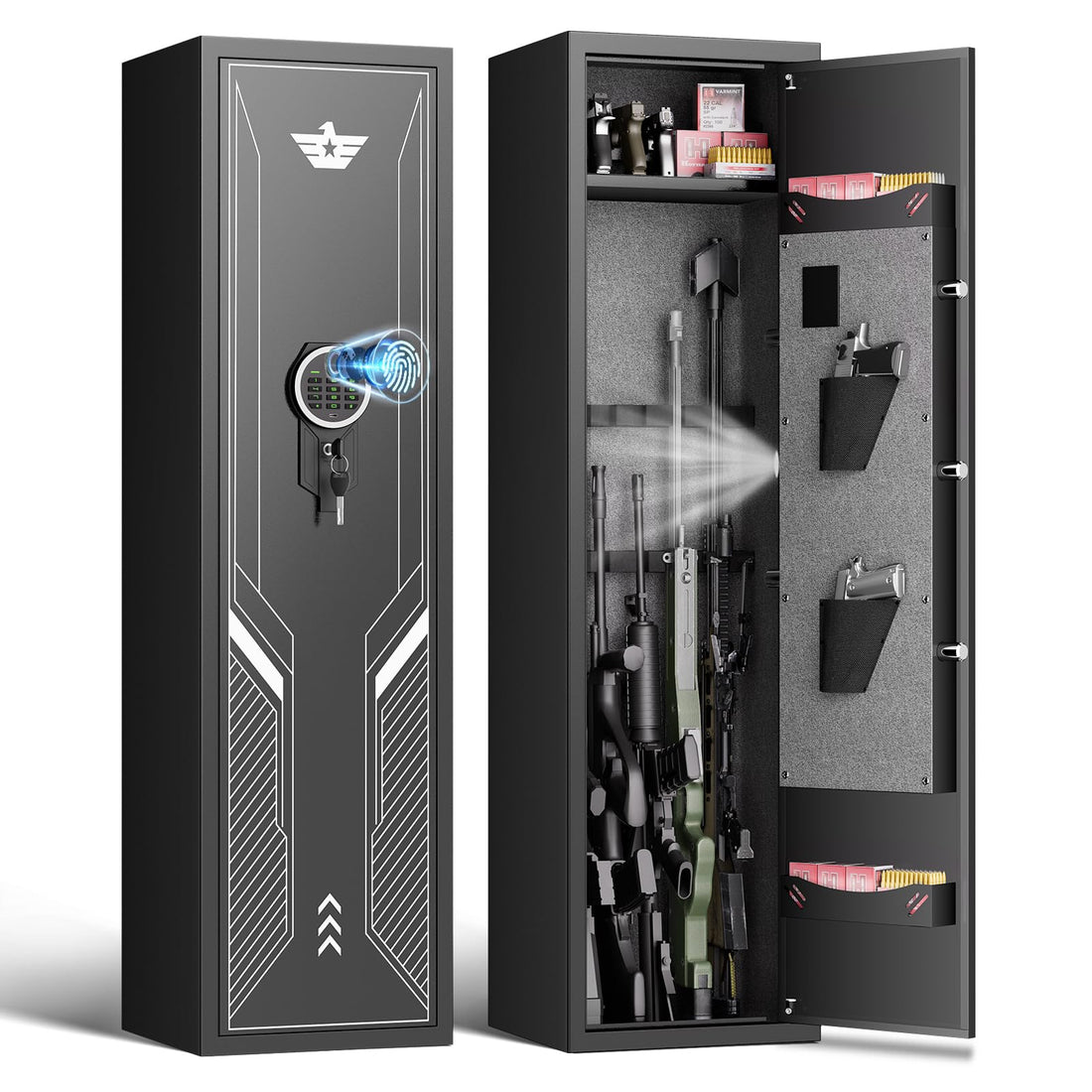 Kavey GKM-138W assembled biometric gun safe