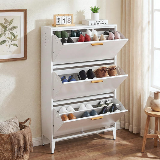 Kavey product illustration for A Slim Shoe Cabinet for a Working Entryway