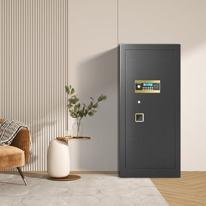 OME K3-120D Extra Large Safe Box, 14.1 Cubic Feet Heavy Duty Big Safe with Security Double Key Lock & Seperate Lock Box