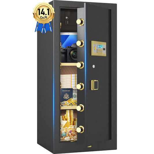 BM-K3-150D-Extra Large Safe Box, 17.6 Cubic Feet Heavy Duty Big Safe with Security Double Key Lock & Seperate Lock Box