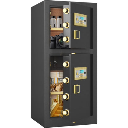 OME K3-120S Extra Large Safe Box, 13.8 Cubic Feet Heavy Duty Big Safe with Security Double Key Lock & Seperate Lock Box