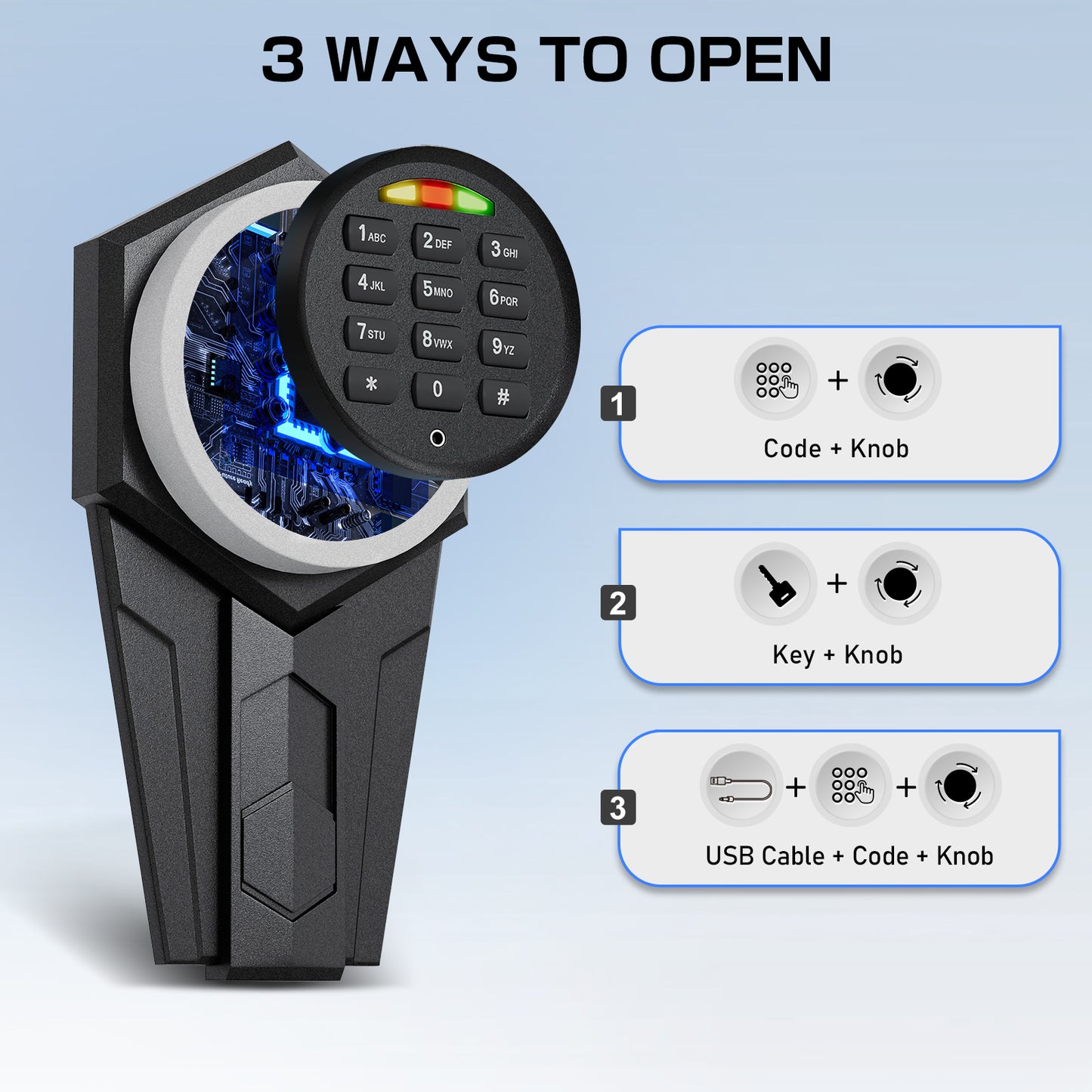 KAV-GKL-120D,Gun Safe Digital Quick