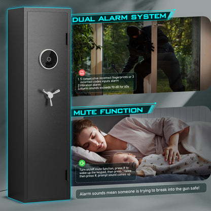 XB-G5-145W,Biometric Rifle Gun Safe