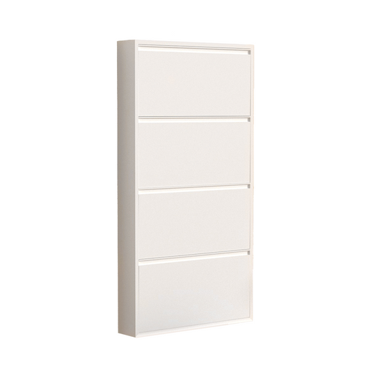 Services Hallway Shoe Cupboard Steel Thin Shoe Cabinets Narrow Shoe Rack Cabinet With 4 Flip Drawer
