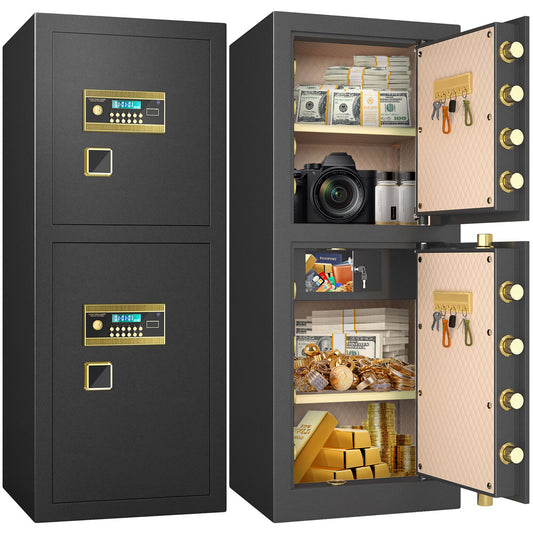 KAV Extra Large Safe Box, 17.3 Cubic Feet Heavy Duty Big Safe with Security Double Key Lock & Seperate Lock Box