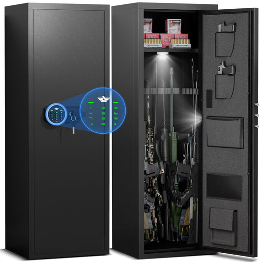 BM-AKMN-132D 7-8 Unassmabled Gun Safe for Pistols,Quick Access Large Gun Safe with Password Lock