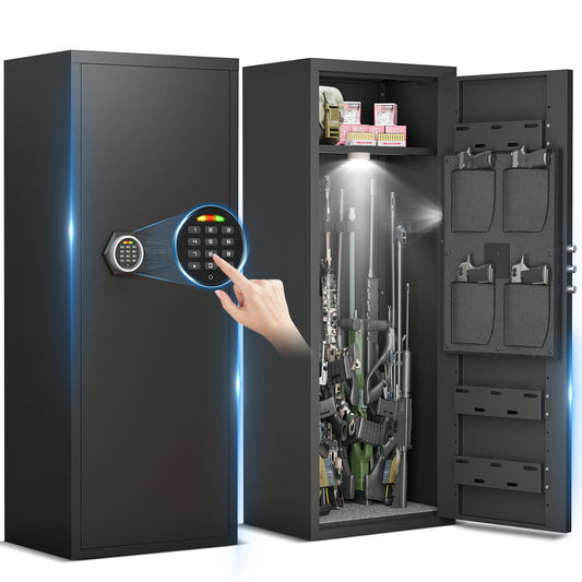 YT-4-5 Large Digital Gun Safe - Unassembled Long Gun Cabinet with Dual Alarm