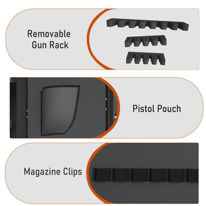 OME AKG3-132D 30-40 Large Gun Safe for Pistol, Unassembled Gun Safe with LCD Keypad and Adjustable Shlef